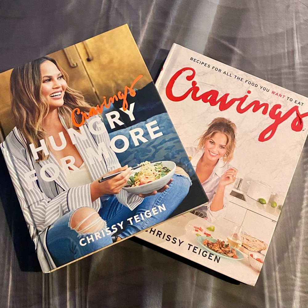 NEW Set of Chrissy Tiegen Cookbooks. Never used, perfect condition.